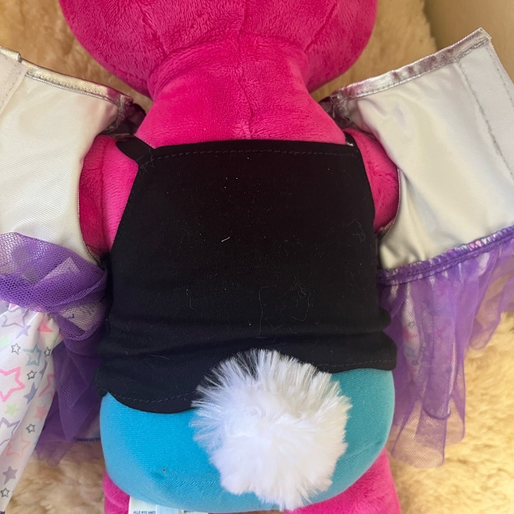Build A Bear HG Honey Girls Hot Pink Bunny Risa Plush, 18" 2015 Rock Star Doll - Picture 8 of 10
